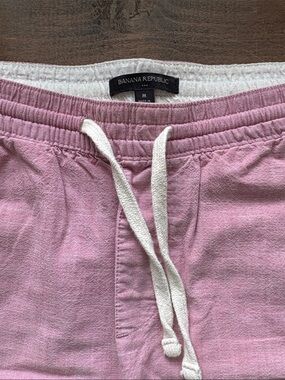 Banana Republic Faded Red Drawstring Lounge Beach Shorts